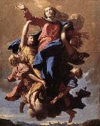 POUSSIN, Nicolas The Assumption of the Virgin oil painting on canvas